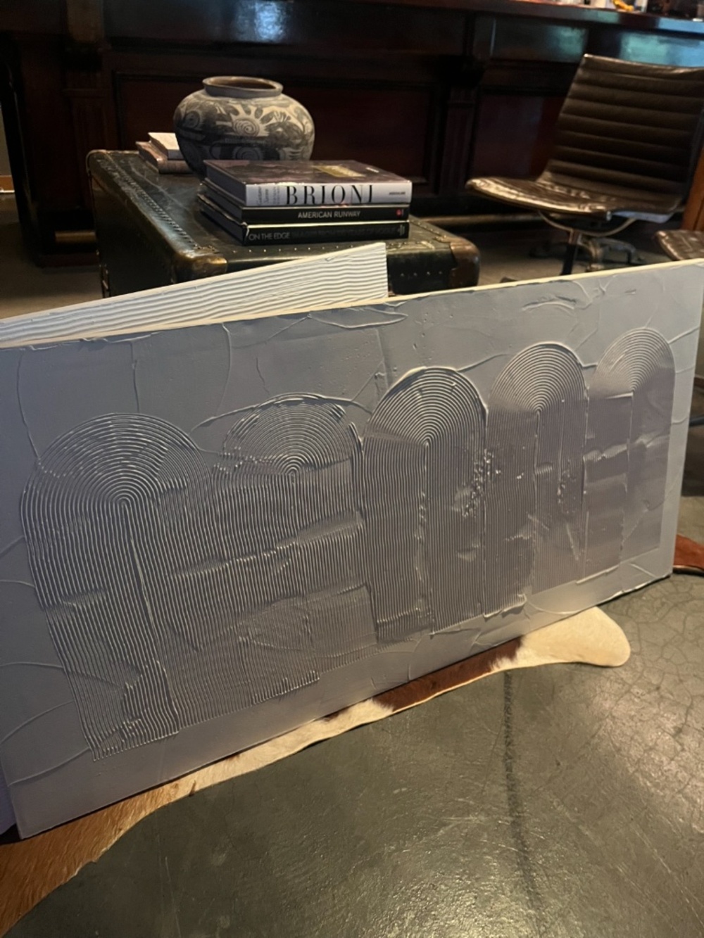 Plaster canvas art